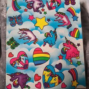 Lisa frank stickers! Unicorn print. 1989-1999.